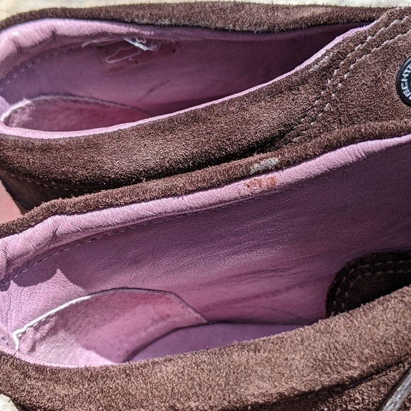 Daniel Hechter Brown Suede Lace Up Ankle Boots Women 7.5 Gorpcore - Picture 4 of 13